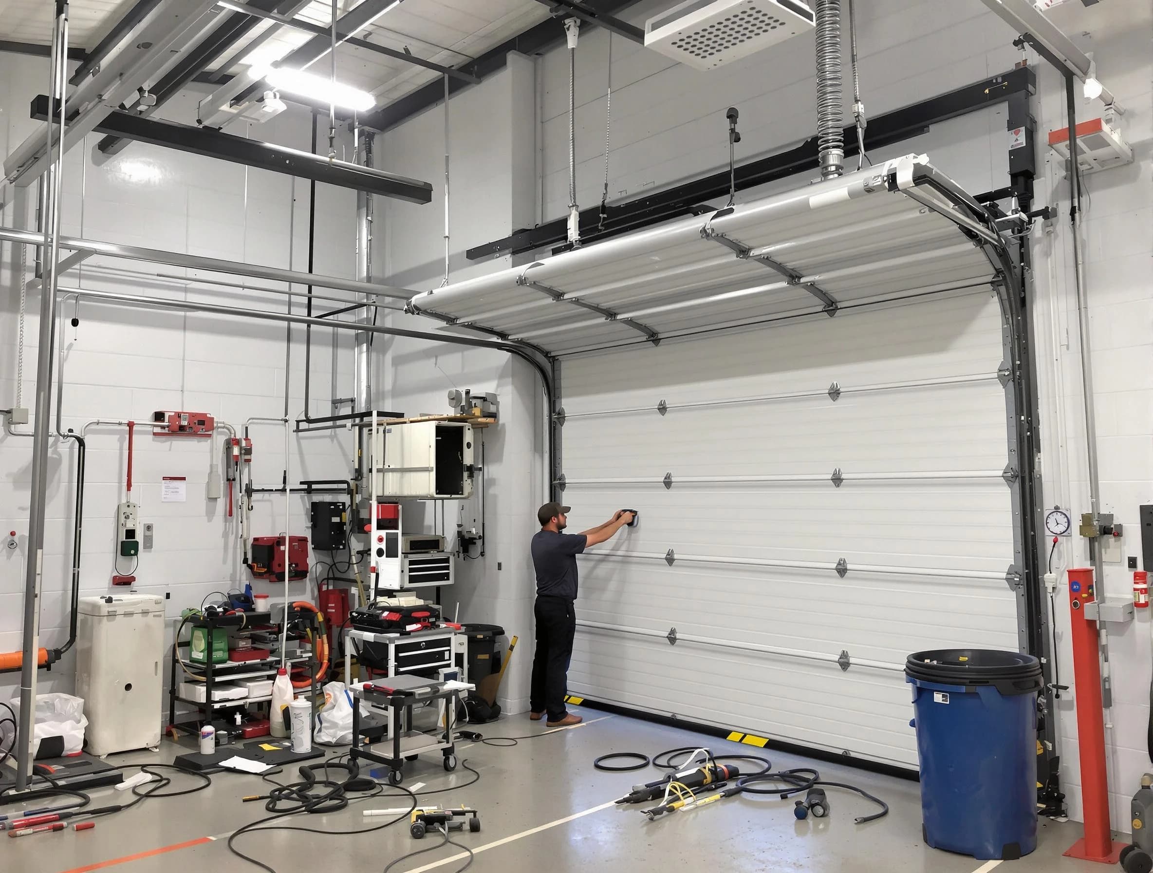USA Garage Door Experts certified technician performing precision garage door repair in Hartford