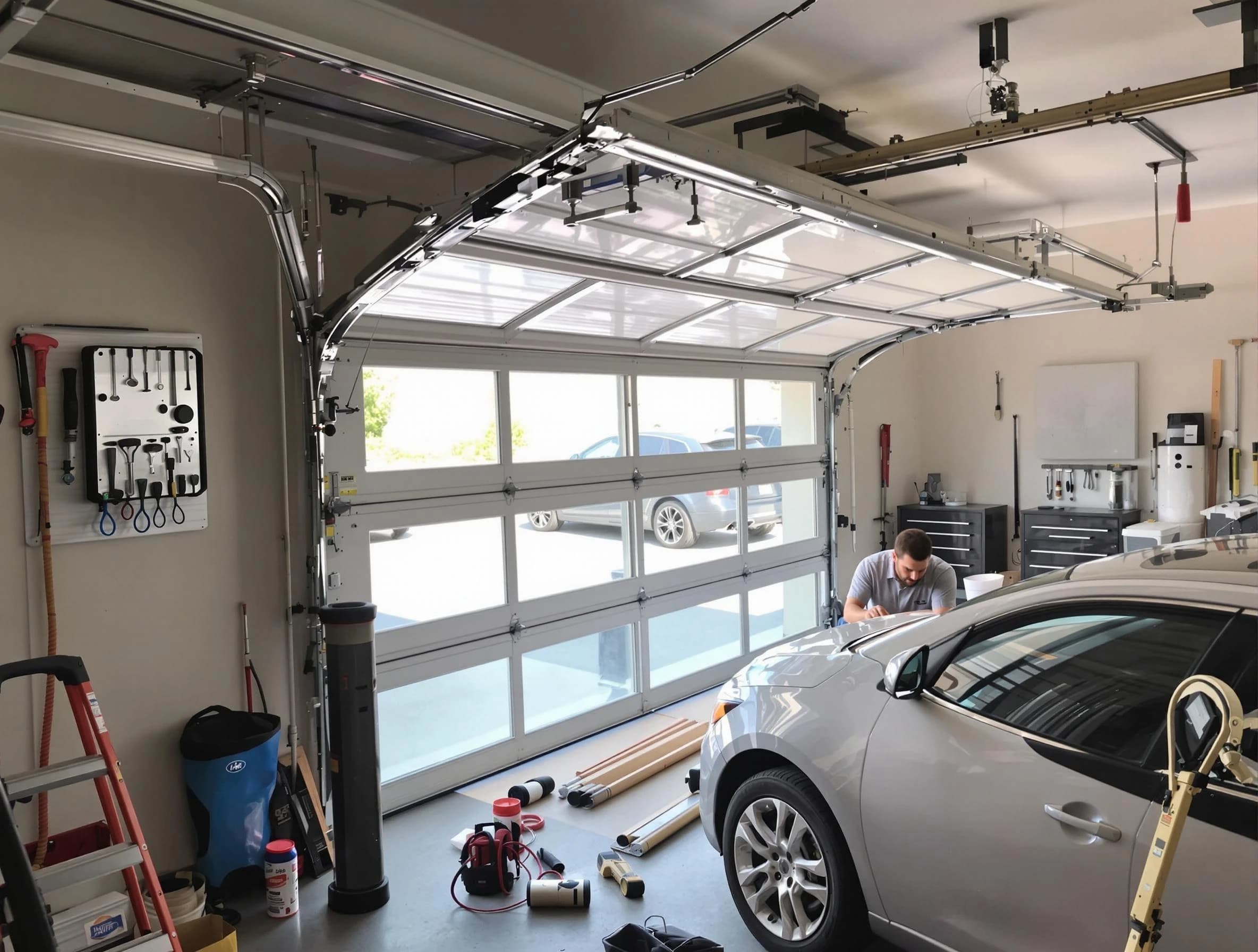 Garage door noise reduction service by USA Garage Door Experts in New Haven