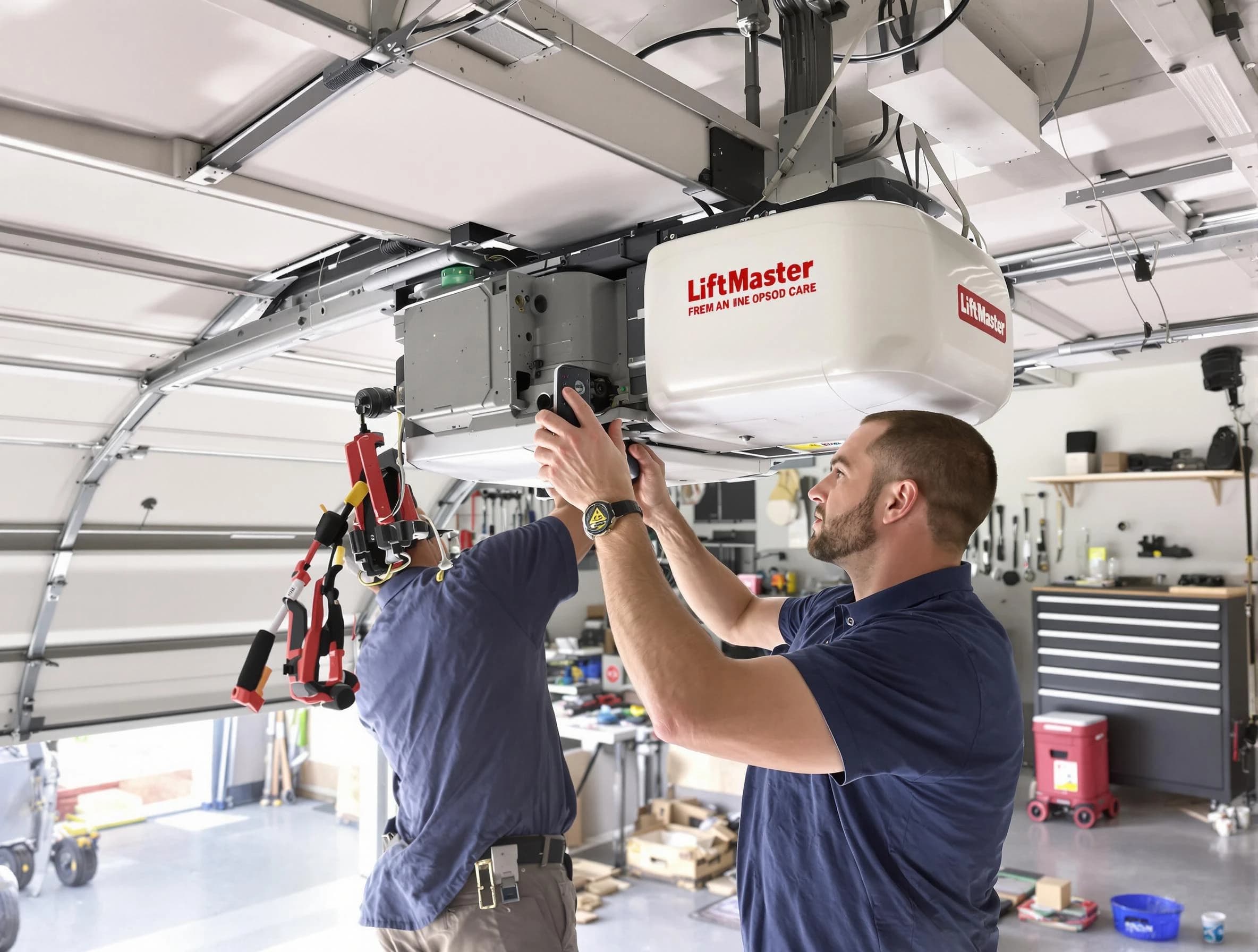 USA Garage Door Experts certified technician performing precision garage door repair in Norwalk