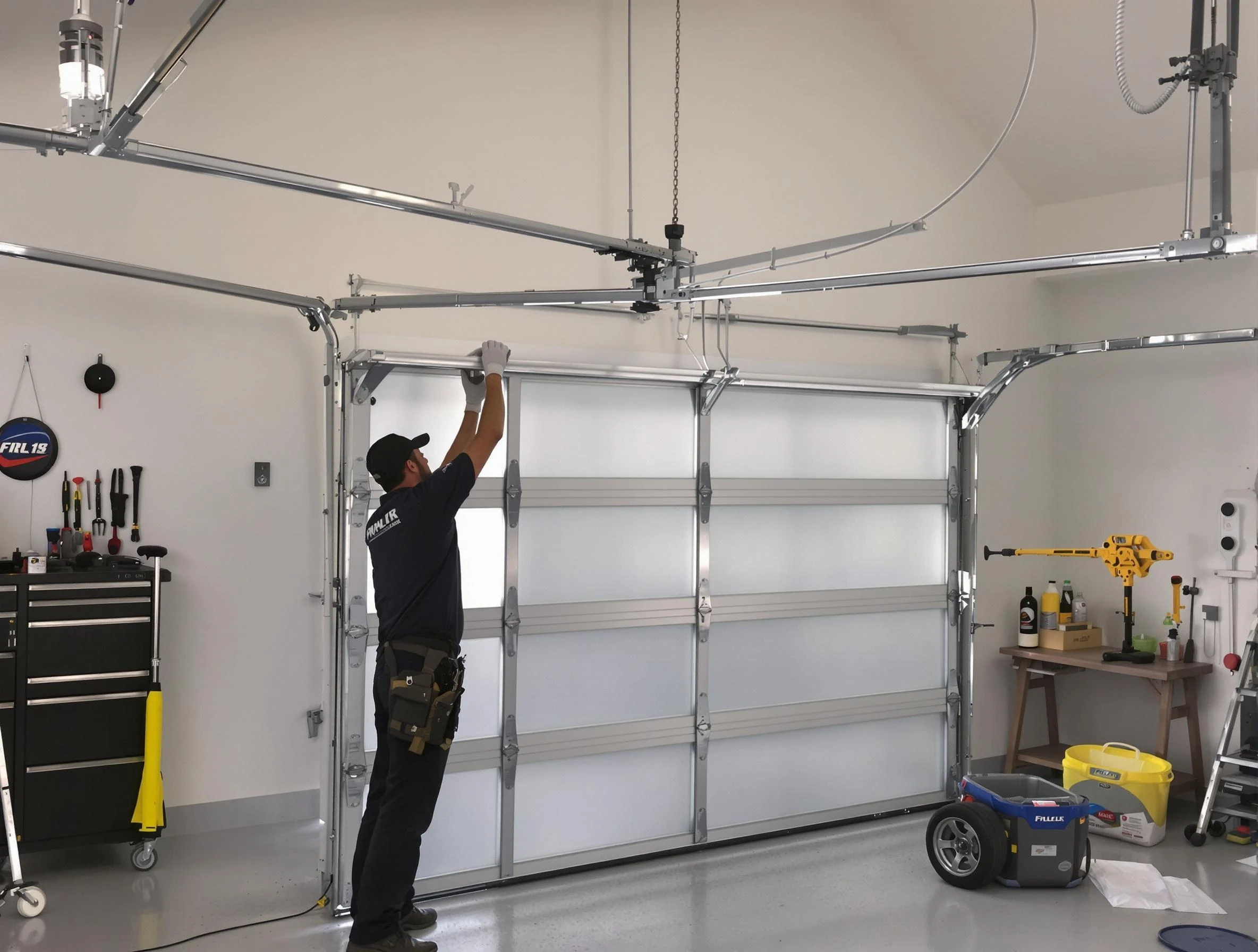 USA Garage Door Experts certified team performing precision garage door installation in New Haven
