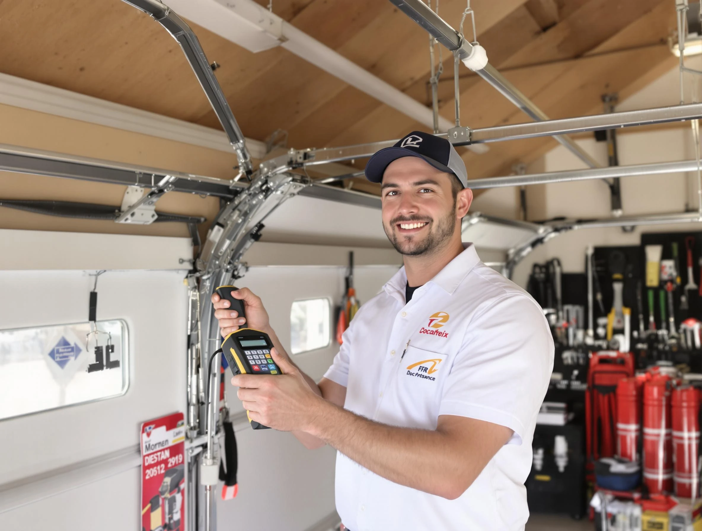 USA Garage Door Experts local technician providing expert garage door repair in New Haven neighborhood