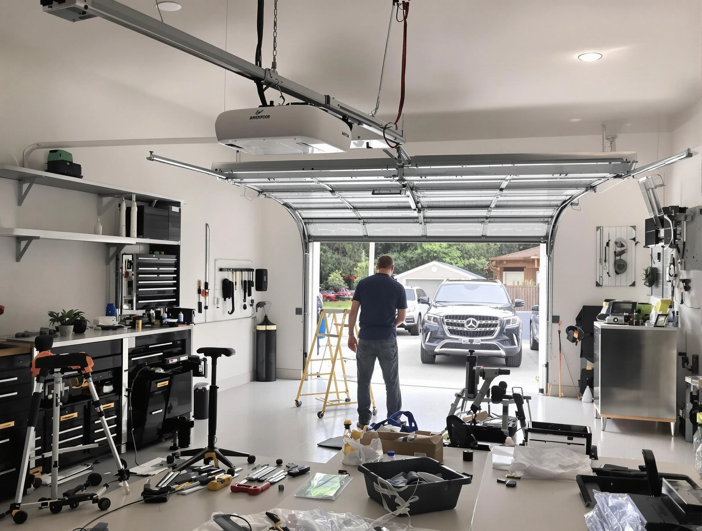 Garage door opener installation by USA Garage Door Experts in New Haven