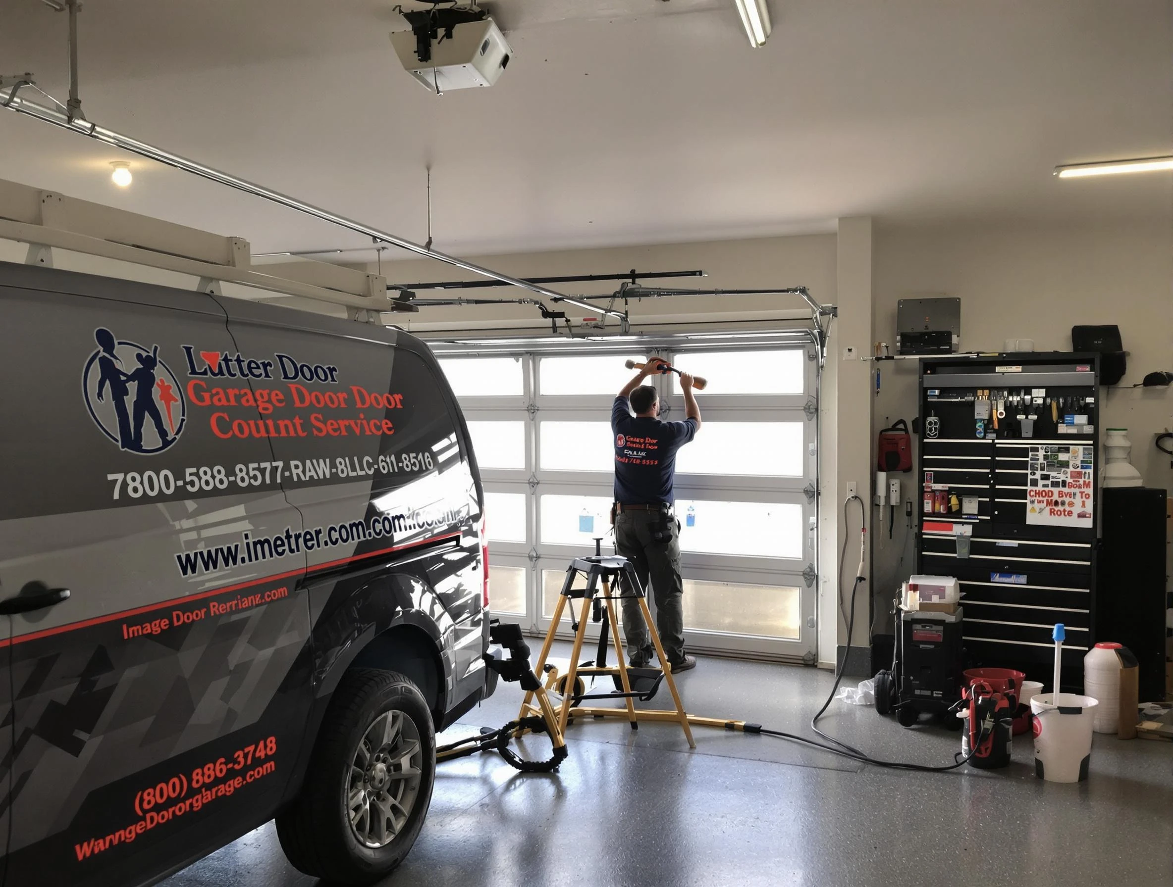 USA Garage Door Experts rapid response team performing same-day repair in New Haven